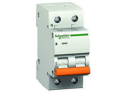 SE Домовой ВА63 Автоматический выключатель 1P+N 16A купить Schneider Electric