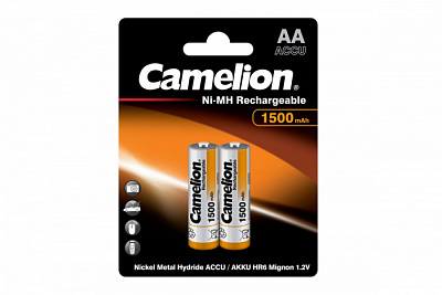 Аккумулятор Camelion AA 1500 mAh Ni-Mh BL2 купить Батарейки, Аккумуляторы, з/у