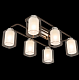 Люстра ламповая CITILUX CL159261 Румба E27 75W*6 хром + венге купить Ламповые люстры