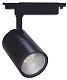 Трековый светильник Feron AL103 32520 светодиодный 30W 2400Lm 4000K 35градусов черный купить Трековые светильники