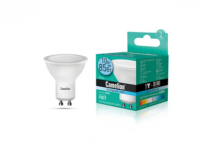 Лампа Camelion LED10-GU10/845/GU10 купить Светодиодные