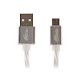 Кабель USB-microB  Ritmix 1м белый силикон  RCC-312 купить Батарейки, Аккумуляторы, з/у