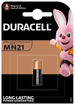 Батарейка Duracell MN21 23A 12V BL1 купить Батарейки, Аккумуляторы, з/у
