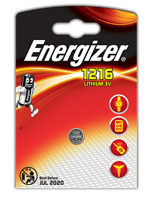 Батарейка Energizer CR 1216 BL1 купить Батарейки, Аккумуляторы, з/у