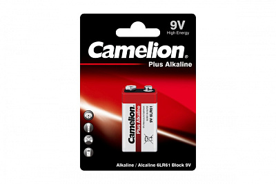 Батарейка Camelion 6LF22/6LR61 Plus Alkaline BL1 12/192 купить Батарейки, Аккумуляторы, з/у