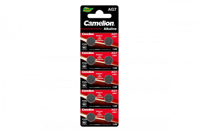 Батарейка Camelion AG7 (A395) BL10 купить Батарейки, Аккумуляторы, з/у