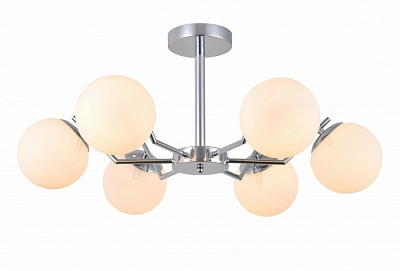Люстра ламповая LINVEL LV 9393/6 Окер Хром E27 60W *6 купить Ламповые люстры