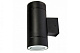 Светильник ECOLA 8013A прозрачный цилиндр черный пластик IP65 2*GX53  купить Уличное освещение