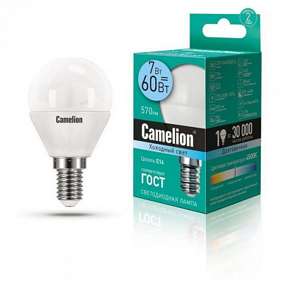 Лампа ELMG45-7W-84K-E14 Camelion купить Светодиодные