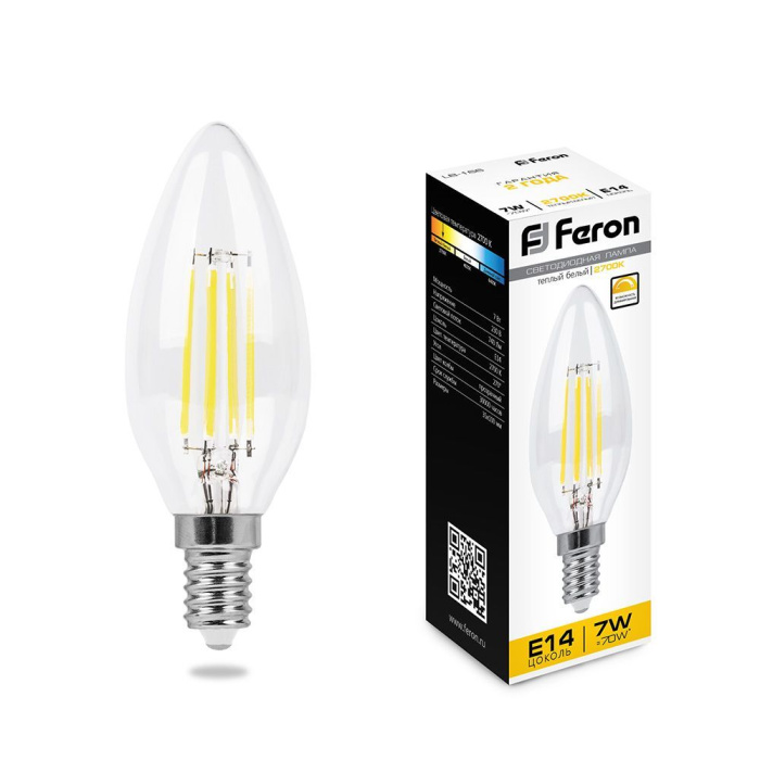 Лампа Feron LED LB-166 7W E14 2700K диммируемое
