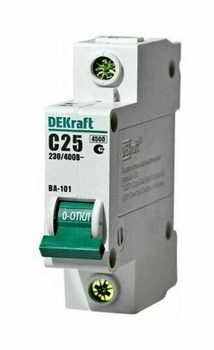 DEKraft Автоматический выключатель 1P 25A х-ка B 4.5kA