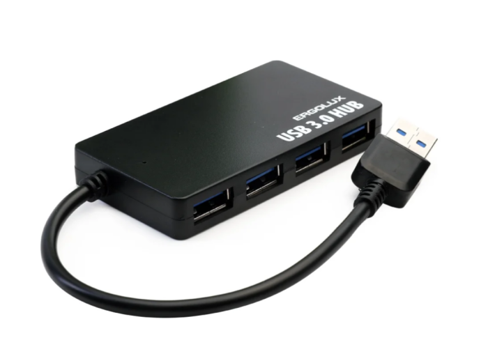 Разветвитель на 4xUSB 2A Ergolux ELX-SLP01-C02 черный