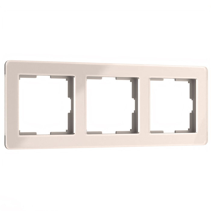 Рамка 3 поста Werkel Acrylic W0032743 айвори