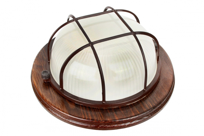 Светильник IP54 Camelion 1301D орех E27 60W