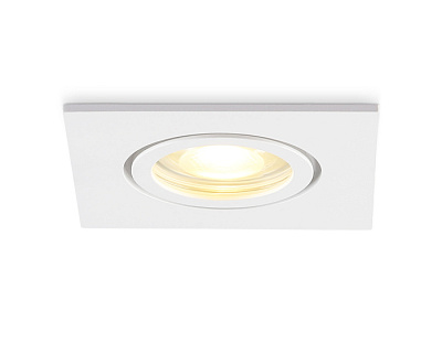 Точечный светильник Ambrella TN1160 WH белый MR16 GU5.3 встраиваемый IP44 купить Встраиваемые
