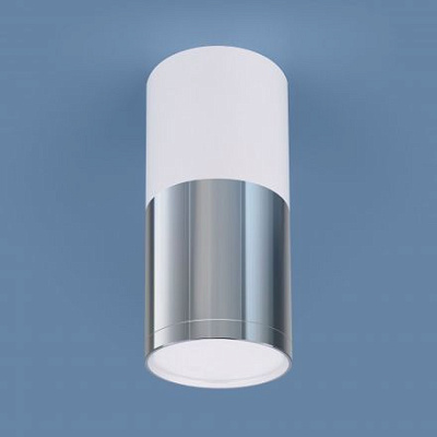 Точечный светильник Elektrostandard DLR028 6W светодиоды белый матовый хром купить Точечные светильники