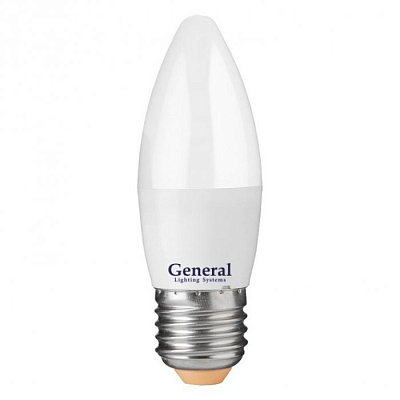 Лампа светодиодная General GLDEN-CF 15W E27 4500K свеча 661099 1050Lm купить Светодиодные