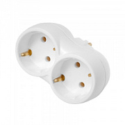 купить Разветвитель Bylectrica РВ16-373 2роз з/к 16A (линейный) Разветвители, Переходники