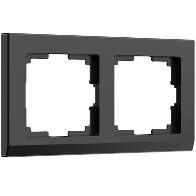 Рамка 2 поста Werkel WL04-Frame-02 черный W0021808 купить Werkel  Рамки
