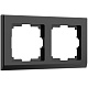 Рамка 2 поста Werkel WL04-Frame-02 черный W0021808 купить Werkel  Рамки