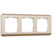 купить Рамка 3 поста Werkel WL12-Frame-03 шампань рифленый WL0032111 Werkel  Рамки