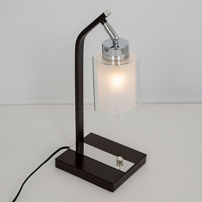 Настольная лампа Citilux Фортуна CL156812 с диммером Венге Хром купить Декоративные