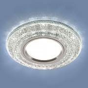 купить Точечный светильник Elektrostandard 2160 прозрачный MR16 GU5.3 с LED подсветкой Встраиваемые