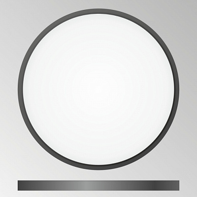 Накладной светильник CITILUX CL738321V  Бейсик 32W 3000-5000K 3800Lm IP40 400*30 Черный купить Светодиодные люстры