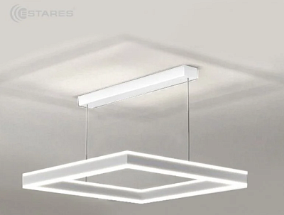 Люстра светодиодная Estares Stella 100WS-APP-500x500x1200-WHITE/WHITE 100W 10000Lm Пульт, Блютуз купить Светодиодные люстры