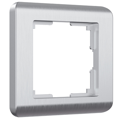 Рамка 1 пост Werkel WL12-Frame-01 серебро рифленый W0012106  купить Werkel  Рамки