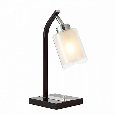 Настольная лампа Citilux Фортуна CL156812 с диммером Венге Хром купить Декоративные