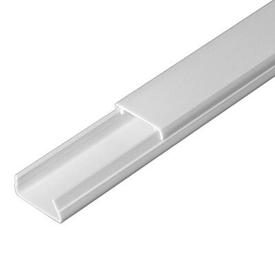 Кабель-канал 20*10 белый 2м купить Кабель несущие системы