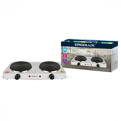 Электроплитка Ergolux ELX-EP04-C01 белый купить Бытовая техника