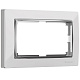 Рамка 1 пост Werkel WL03-Frame-01-DBL белый/серебро W0081901 купить Werkel  Рамки