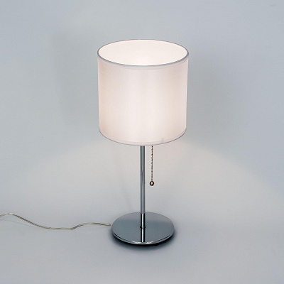 Настольная лампа с абажуром Citilux Аврора CL463810 Хром Белый купить Декоративные