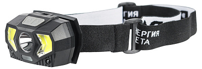 Фонарь налобный ЭРА GB-608 5W 3*AAA чёрный купить Фонари