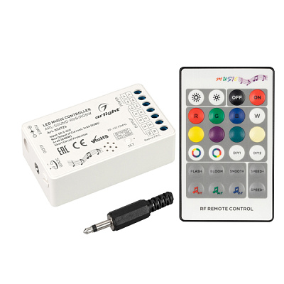Аудиоконтроллер 12-24В 4*4A Arlight ARL-SOUND-RGB/RGBW  (ПДУ Карта 24кн ) 034726 купить Управление светом (проф)