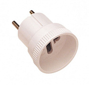 купить Вилка-переходник евро Makel 10009 белая 6A Разветвители, Переходники