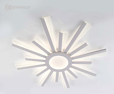 Люстра светодиодная Estares Teresa 100W R-APP-680x50-WHITE/WHITE 100W, 10000lm, 3000-6000K, d680x5 купить Светодиодные люстры