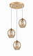 Подвесной светильник LINVEL LV 9372/3 Фонс золото E27 60W* 3 купить Подвесные светильники