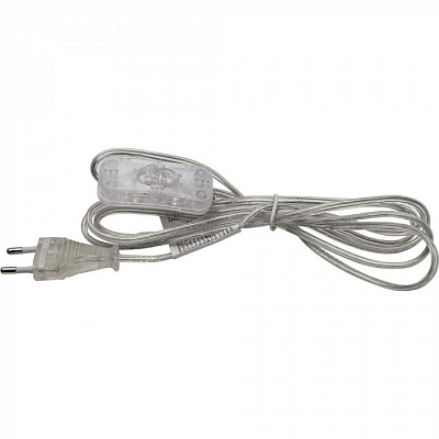 Сетевой шнур с выключателем Feron DM107 2м прозрачный купить Шнуры