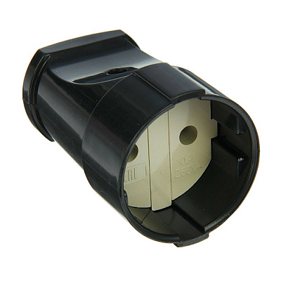 Розетка UNIVERSAL/MAKEL б/з черная купить Вилки, Колодки