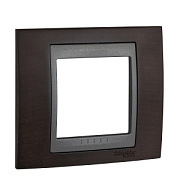 купить Рамка 1 постовая Unica Top MGU66.002.2M3 Венге Графит Unica Top Графит Рамки Натуральное дерево