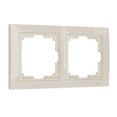 Рамка 2 поста Werkel WL03-Frame-02 слоновая кость basic W0022003 купить Werkel  Рамки