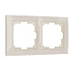 Рамка 2 поста Werkel WL03-Frame-02 слоновая кость basic W0022003 купить Werkel  Рамки