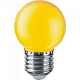 Лампа светодиодная Navigator G45 E27 1W желтый купить Цветные