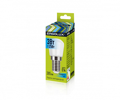 Лампа Ergolux LED-T26-3W-E14-4K  для бытовой техники купить Светодиодные