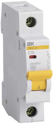 Авт. выкл.ВА47-29 1Р 16А 4,5кА х-ка С ИЭК купить IEK