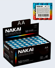 купить Батарейка LR6 AA NAKAI Hi-Tech 1702-0034 Батарейки, Аккумуляторы, з/у