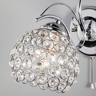 Бра EUROSVET 7777/1 хром E27 60W купить Бра